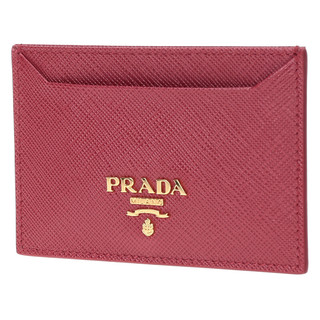 PRADA 普拉达 女士纯色牛皮短款卡包1MC208 QWA F068Z 红色