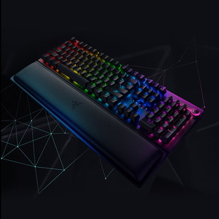 RAZER 雷蛇 黑寡妇蜘蛛V3 无线版 Pro 104键 2.4G蓝牙 HYPERSPEED 多模机械键盘 黑色 雷蛇黄轴 RGB