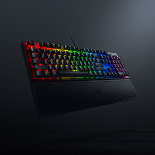 RAZER 雷蛇 黑寡妇蜘蛛V3 104键 有线机械键盘 黑色 雷蛇黄轴 RGB