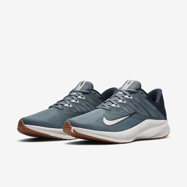 商品nike 耐克 quest 3 男士跑鞋 cd0230-008 灰色/深蓝 46
