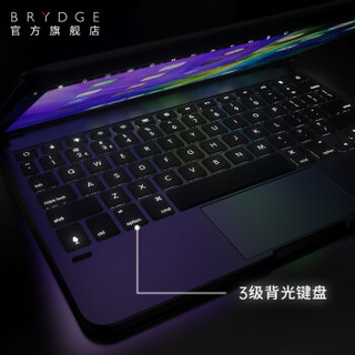 Brydge苹果iPad Pro2020&18平板电脑带触控板蓝牙键盘11英寸12.9 太空灰 iPad Pro11寸（全面屏）