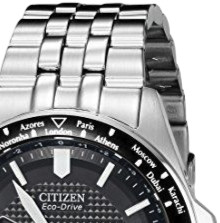 CITIZEN 西铁城 光动能腕表系列 CB0020-50E 男士光动能手表 43mm 黑盘 银色不锈钢带 圆形