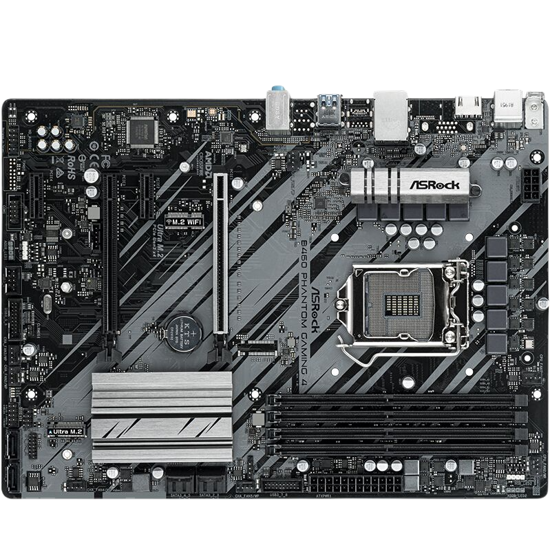 粉丝价asrock华擎b460phantomgaming4主板atx标准型b460