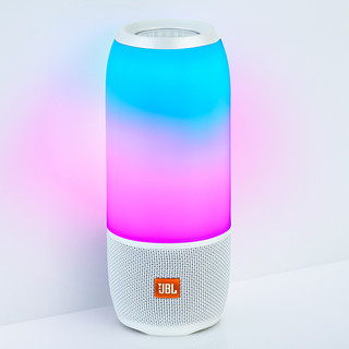 JBL 杰宝 PULSE3  2.0 桌面蓝牙音箱 珍珠白