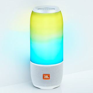 JBL 杰宝 PULSE3  2.0 桌面蓝牙音箱 珍珠白