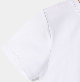 恒源祥 儿童纯色圆领短袖T恤 TQ20700 白色 110cm