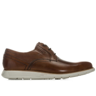 Clarks 其乐 男士皮革系带平跟复古牛津皮鞋 Tan UK 10