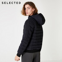 SELECTED 419312503 男士商务连帽羽绒服短款