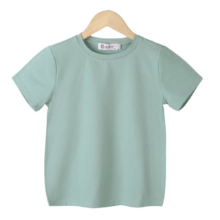恒源祥 儿童纯色圆领短袖T恤 TQ20700 绿色 110cm