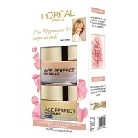 L'Oréal Paris 巴黎欧莱雅 Golden Age 保湿润肤面霜，日夜两用面霜，使肤色红润亮丽，礼品装，粉色