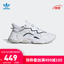 阿迪达斯官网 adidas 三叶草 OZWEEGO 男女鞋经典运动鞋EF4287 晶白/亮白/1号黑色/一度灰 42(260mm)