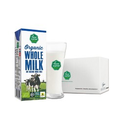 乐荷 荷兰原装进口有机全脂纯牛奶200ml*24盒 儿童学生营养早餐奶 *2件