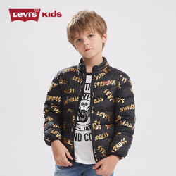 Levi's 李维斯 中大童羽绒服新款 黑金色