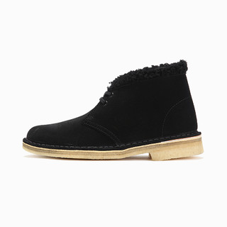 Clarks 其乐 Desert Boot.秋冬暖绒系列女士牛皮系带低跟绒里短靴261185994