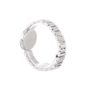 CITIZEN 西铁城 光动能腕表系列 EM0100-55A 女士光动能手表 34mm 白盘 银色不绣钢表带 圆形