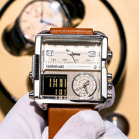 马克华菲新款双显全自动电子手表男2020新款正品潮流男士机械腕表
