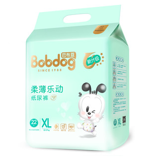 BoBDoG 巴布豆 柔薄乐动系列 纸尿裤 XL22片*4包