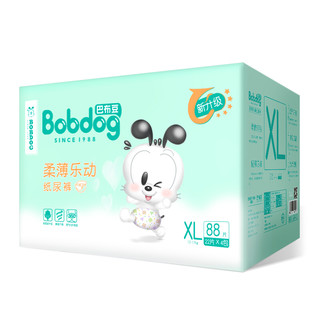 BoBDoG 巴布豆 柔薄乐动系列 纸尿裤 XL22片*4包