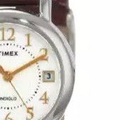 TIMEX 天美时 Classic系列 T2N3369J 女士石英手表 25mm 白盘 棕色皮革带 圆形
