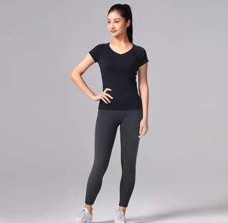 DECATHLON 迪卡侬 510系列 GYPWL 女士运动T恤 328269-8603142 黑色