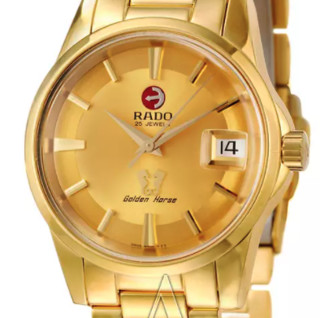 RADO 雷达 Golden Horse金马系列 R84848253 男士机械手表 43mm 金盘 PVD镀金不锈钢带 圆形