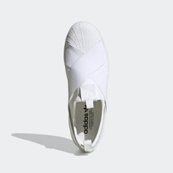 阿迪达斯官网adidas三叶草SUPERSTAR SLIP ON男鞋经典运动鞋FW7052 白/石膏白 38.5(235mm) *2件