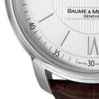 BAUME & MERCIER 名士 Classima系列 MOA08688 男士机械手表 42mm 白盘 棕色皮带 圆形