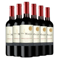 智利梦坡1948赤霞珠干红葡萄酒 750ml*6（整箱装）原瓶进口红酒