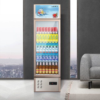 Frestec 新飞 278升立式单门商用冷藏冰箱展示柜 超市饮料啤酒保鲜冷柜 冷饮茶叶陈列冰柜 SC-298XD