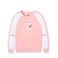 361° 女童长袖内搭圆领卫衣 N61933301 浅桃粉(小花)