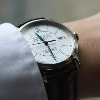 BAUME & MERCIER 名士 Classima系列 MOA08791 男士机械手表 39mm 白盘 棕色皮带 圆形