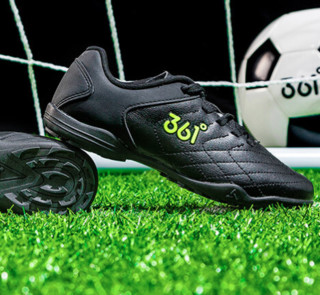 361° 男童足球训练鞋 N71831202 碳黑/荧光绿 33