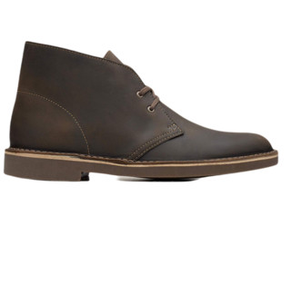 Clarks 其乐 Bushacre 2系列男士皮革系带方跟短筒沙漠靴26082286 Chocolate 7.5 M US