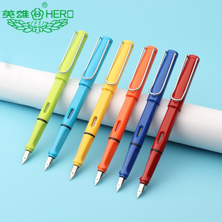 HERO/英雄359钢笔学生专用三年级正姿练字特细笔成人儿童男女孩硬笔书法可替换墨囊旗舰0.38生日礼物礼品笔