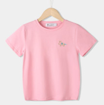 恒源祥 儿童卡通印花短袖T恤 独角兽款 TQ20502 粉色 160cm