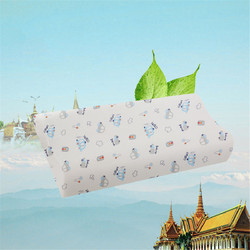 泰国原装进口天然乳胶枕卡通款儿童枕学生枕颈椎枕头