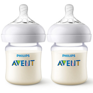 AVENT 新安怡 自然顺畅系列 PA奶瓶两只装 125ml 0月+ SCF472/27