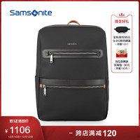 Samsonite/新秀丽时尚新款双肩包商务休闲背包电脑包牛皮男包BR6