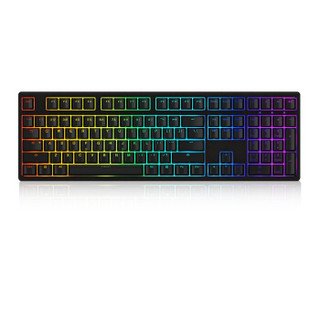 Akko 3108S.RGB机械键盘 有线键盘 108键 全尺寸 RGB背光 黑色 樱桃青轴