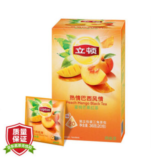 Lipton 立顿 热情巴西风情 蜜桃芒果红茶 1.8g*20袋 *2件