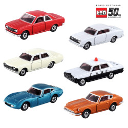 汽车模型 Tomy 多美卡50周年纪念版合金小汽车模型男玩具礼物轿跑车警车gtr 什么值得买