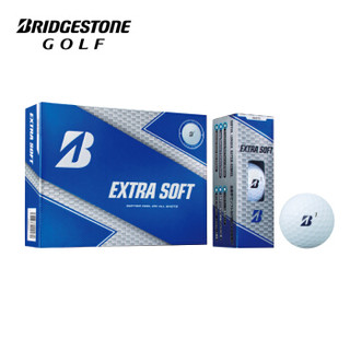 普利司通Bridgestone高尔夫球两层球二层双层球12粒装 Extra Soft白色