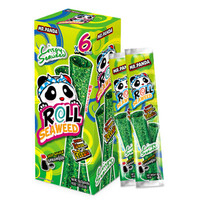 泰国进口 熊猫先生芝麻颗粒海苔紫菜卷 办公室儿童休闲膨化食品零食 原味18g *14件