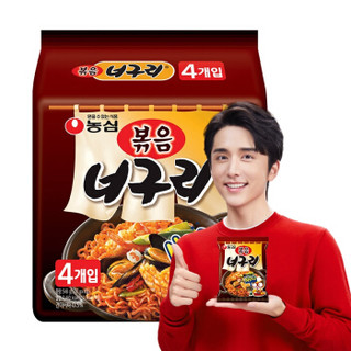 NONGSHIM 农心 小浣熊辣味乌冬炒面  137g*4包 *2件