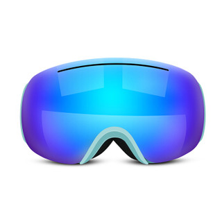 诺兰森迪(NOLANSEND)  滑雪镜男女双层防雾球面护目镜可卡近视镜防紫外线防风雪镜 N213 成人款 蓝色