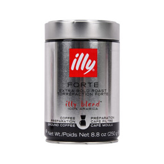 意大利进口 ILLY意利 浓缩咖啡粉特深烘焙（过滤式）250g *3件