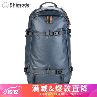Shimoda 摄影包 双肩户外登山单反微单相机包专业大容量轻量化explore翼铂30L深蓝520-041