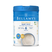 Bellamy’s贝拉米 有机高铁婴幼儿原味大米粉 225g *4件