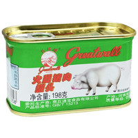 greatwall BRAND 长城牌 火腿猪肉罐头 198g *3件 +凑单品