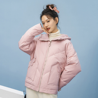 INMAN 茵曼 1804018 连帽抽绳羽绒服